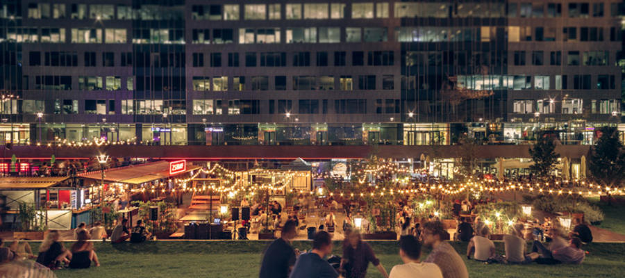 Zsiráf Terrace reopens at Eiffel Square Office Building