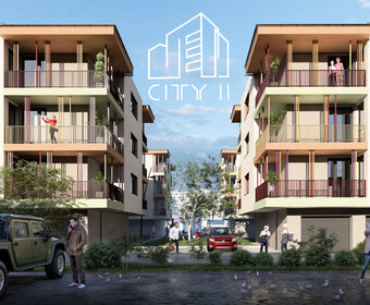 Új építésű, belső udvarra néző lakás a CITY II. Lakóparkban